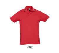 SOLS - Contrast-Polo Practice Red - Gr. - M