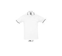 SOL'S Contrast-Polo Practice M white/navy