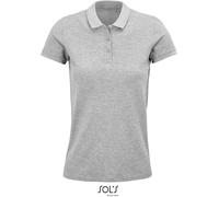 SOLS Damen Bio Piqué Polo 03575 grey melange S