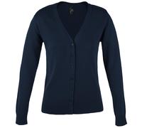 SOLS Damen/Damen Golden V-Ausschnitt Strickjacke (Navy) L
