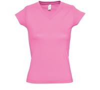 SOLs Damen/Damen Moon V-Ausschnitt T-Shirt mit kurzen Ärmeln (Orchid Pink) L