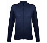 SOLS Damen Gordon Strickjacke mit Reißverschluss, V-Ausschnitt, Langarm (2XLarge) (Marineblau)