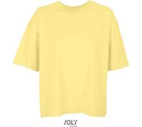 L03807 Sol´s Damen Boxy T-Shirt in Übergröße Light Yellow L