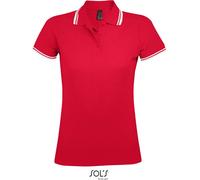 SOLS Damen Piqué Polo 00578 red/white M