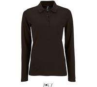 SOL'S Womens Long-Sleeve Piqué Polo Shirt Perfect XXL black