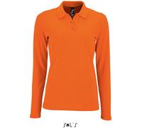 Sol's Damen Langarm-Piqué-Polo Perfect 02083 Orange XL
