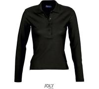 SOLS Damen Piqué Polo langarm 11317 black XL