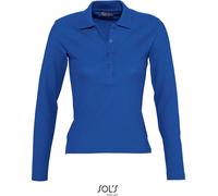 SOLS Damen Piqué Polo langarm 11317 royal blue L