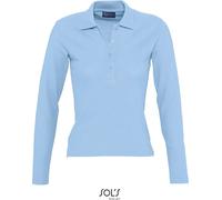 SOLS Damen Piqué Polo langarm 11317 sky blue XL
