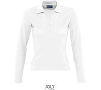 SOLS Damen Piqué Polo langarm 11317 white S