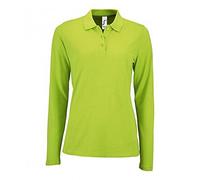 Sols Damen Pique-Polo-Shirt, langärmlig