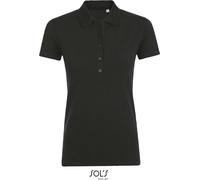 L01709 SOL´S Phoenix Damen Polo Kurzarm Black L