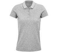 Sol's Damen Polo Shirt Kurzarm Bio - Baumwolle Grau Melange XL