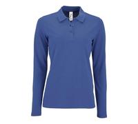 SOLS Damen Polo Womens Long-Sleeve Piqué Shirt Perfect 02083 Royal Blue XL