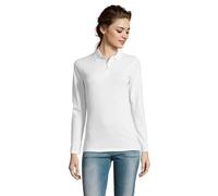 SOLS Damen Polo Womens Long-Sleeve Piqué Shirt Perfect 02083 White XL