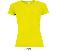 SOLS Damen Raglan Sport Shirt T-Shirt 01159 neon yellow L
