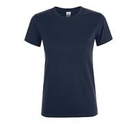 SOLS Damen Regent Kurzarm T-Shirt (M) (Marineblau)