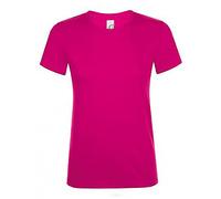 SOLS Damen Regent Kurzarm T-Shirt (XL) (Fuchsia)