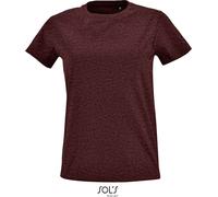 SOLS Damen Slim Fit T-Shirt 02080 heather oxblood M