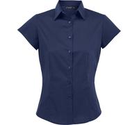 L630 SOL´S Damen Stretch-Kurzarmbluse Excess Dark Blue XXL