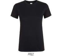 Sol's Damen-T-Shirt Regent L01825 Kurzarm Deep Black Größe L
