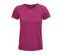 Sol's Damen T-Shirt Kurzarm Rundhals aus Bio - Baumwolle Fuchsia XXL