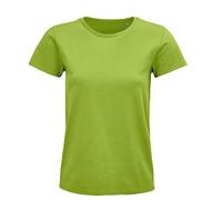 Sol's Damen T-Shirt Kurzarm Rundhals in 20 verschiedenen Farben aus Bio - Baumwolle Apple Green S