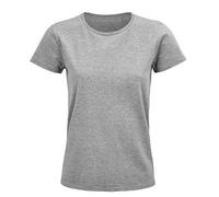 Sol's Damen T-Shirt Kurzarm Rundhals in 20 verschiedenen Farben aus Bio - Baumwolle Grey Melange M