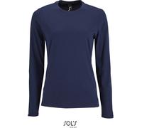 L02075 SOL´S Damen Langarm T-Shirt Imperial French Navy S