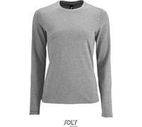 L02075 SOL´S Damen Langarm T-Shirt Imperial Grey Melange S