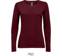 SOLS Damen T-Shirt langarm 11425 oxblood S