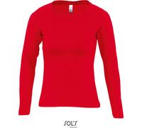 SOLS Damen T-Shirt langarm 11425 red M