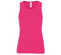 SOLS Damen Tank Top Womens Sports Sporty 02117 Neon Pink XXL