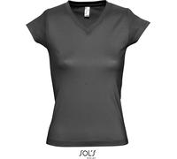 SOLS Damen V-Ausschnitt T-Shirt 11388 dark grey (solid) L