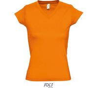 L156 SOL´S Damen V-Ausschnitt T-Shirt Moon Orange S