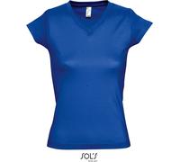 L156 SOL´S Damen V-Ausschnitt T-Shirt Moon Royal Blue XXL