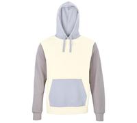 SOL'S Farbige Unisex-Kapuzensweatshirt Collins - Natural / cremeblau / hellgrau | 2XL
