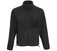 SOL'S Fell-Sweatshirt Sherpa Fury - Dunkelgrau / schwarz | L