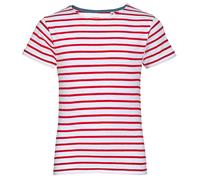 SOL'S Gestreiftes Kinder T-Shirt Miles - Weiß / rot | 12 Jahre