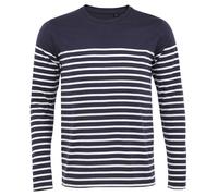 SOL'S Gestreiftes Langarm-T-Shirt für Männer Matelot - Dunkelblau / weiß | 2XL