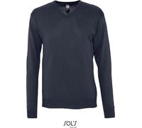 SOLS Gestrickter Herren V-Ausschnitt Pullover 90000 navy S