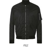 SOLS Herren Bomber Jacke Fashion Bomberjacke 01616 black XL