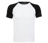 SOLS Herren Funky Contrast Kurzarm T-Shirt (Weiß/Schwarz) 2XL