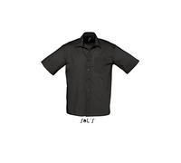 SOL´S Popeline-Kurzarmhemd Bristol, Größe:XXL, Farbe:Black