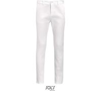 SOLS Herren Hose Chinohose 01424 white 52