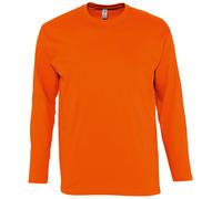 SOLS Herren Monarch Langarm T-Shirt (Orange) S