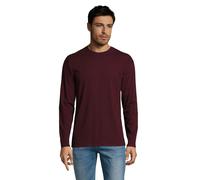 SOLS Herren Monarch Langarm T-Shirt (Oxblood) M