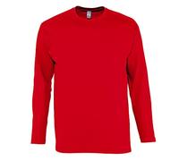 Sols Herren Monarch Longsleeve/T-Shirt, Langarm (4XL) (Rot)