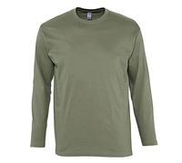 Sols Herren Monarch Longsleeve/T-Shirt, Langarm (L) (Khaki)