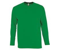 SOLS Herren Monarch Langarm T-Shirt (Kelly Grün) M